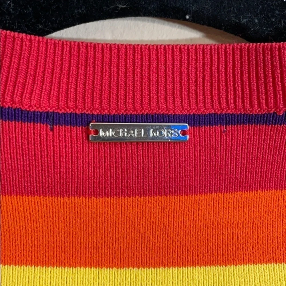 Michael Kors 🌈 Rainbow knit top XXS - Picture 10 of 11